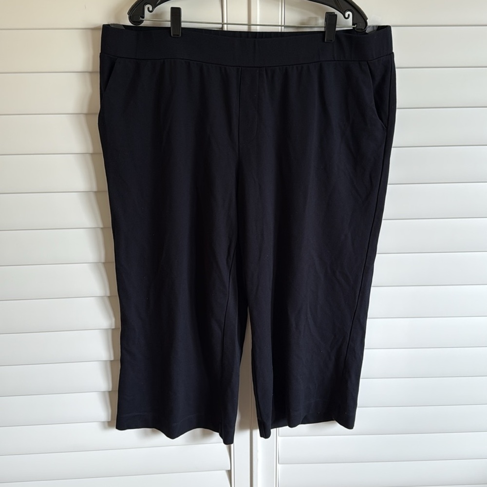 Jason Wu‎ Elegant Black Asymmetrical wide leg capris Sz 2x